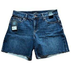 NEW Silver Suki Long Jean Shorts